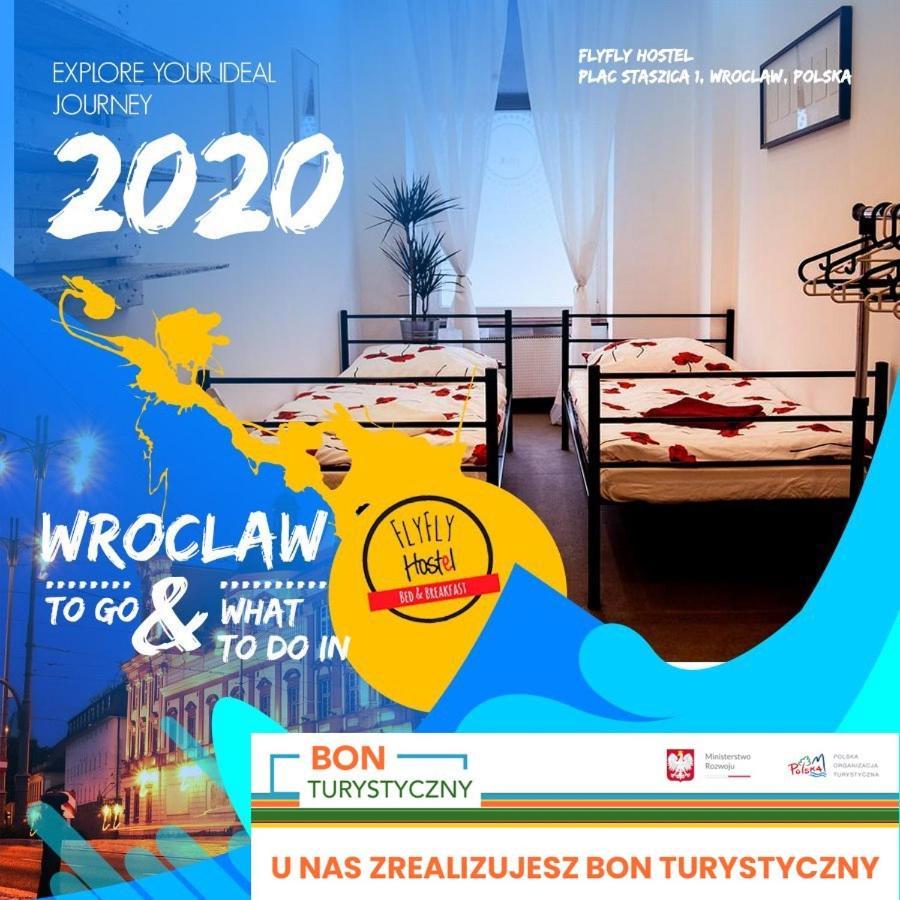 Flyfly Hostel , Darmowy Parking , Rezerwuj Przez Urzadzenia Mobilne -10 Procent Wrocław Exterior foto